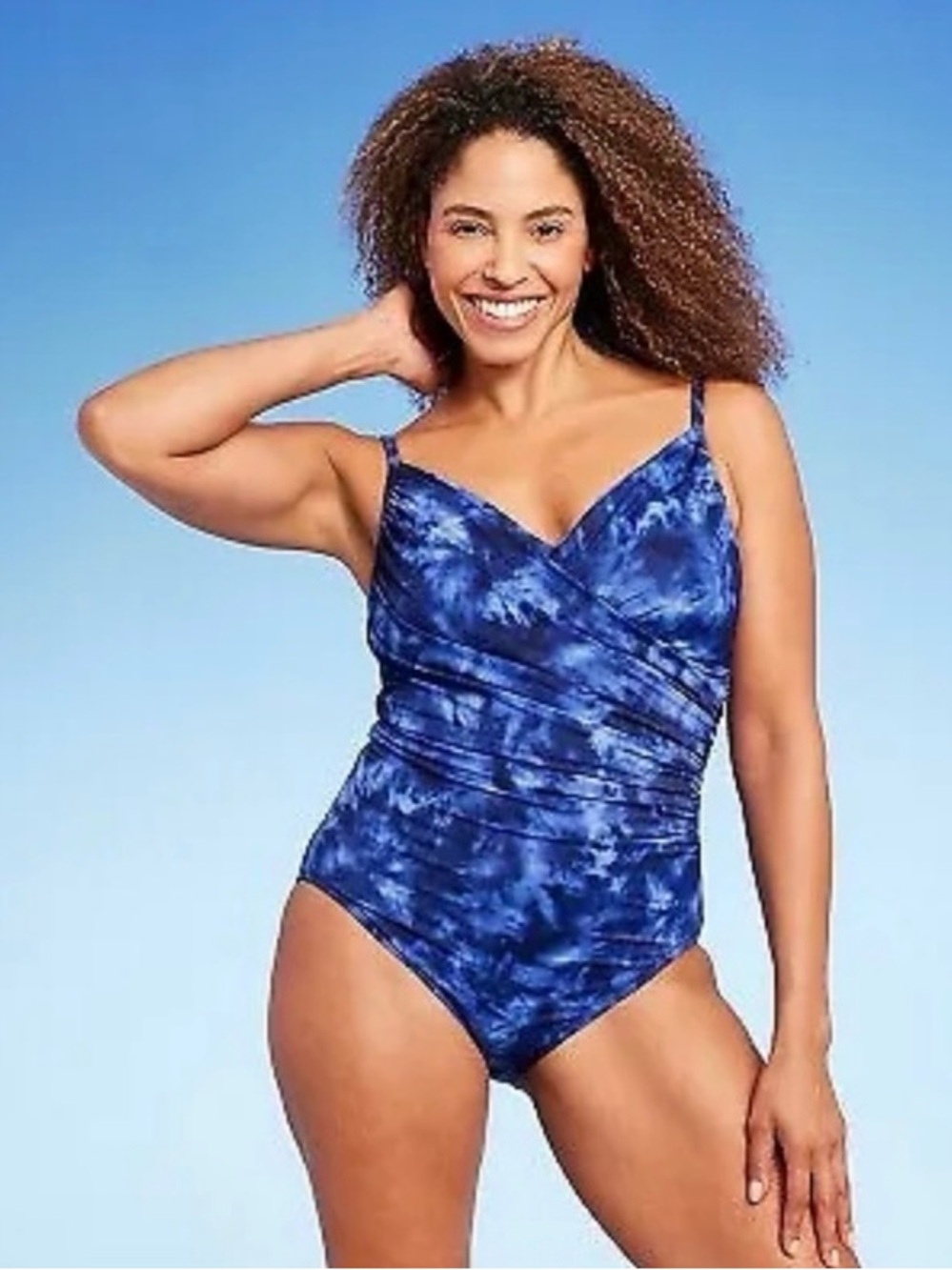 Aqua Green Swimwear Leopard One Piece Swimsuit - Picture 3 of 5